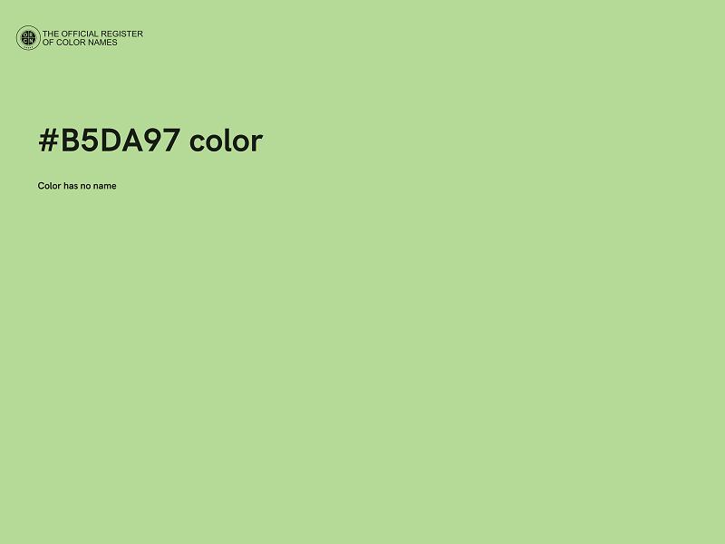 #B5DA97 color image