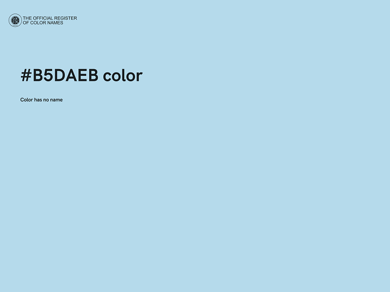 #B5DAEB color image