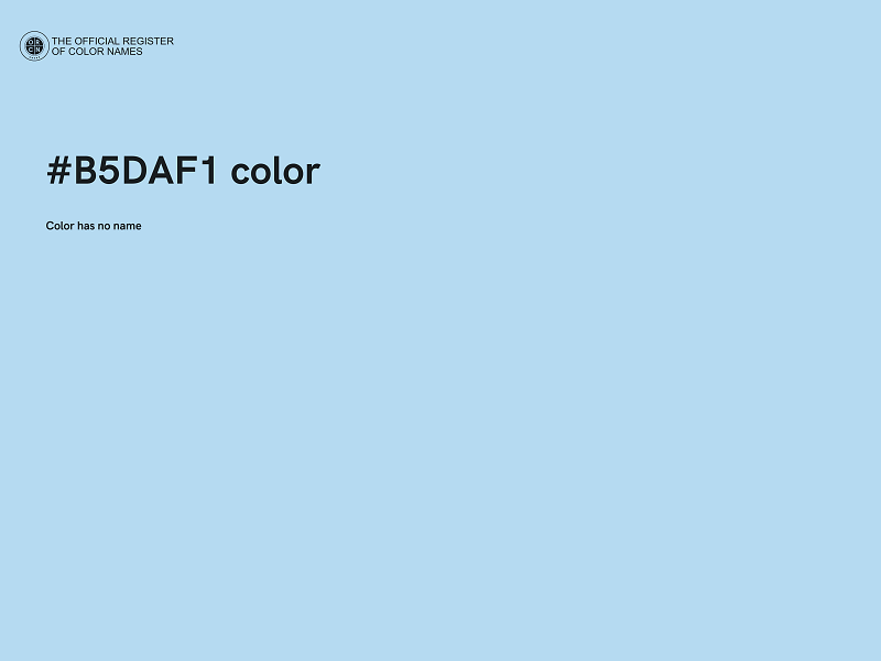 #B5DAF1 color image