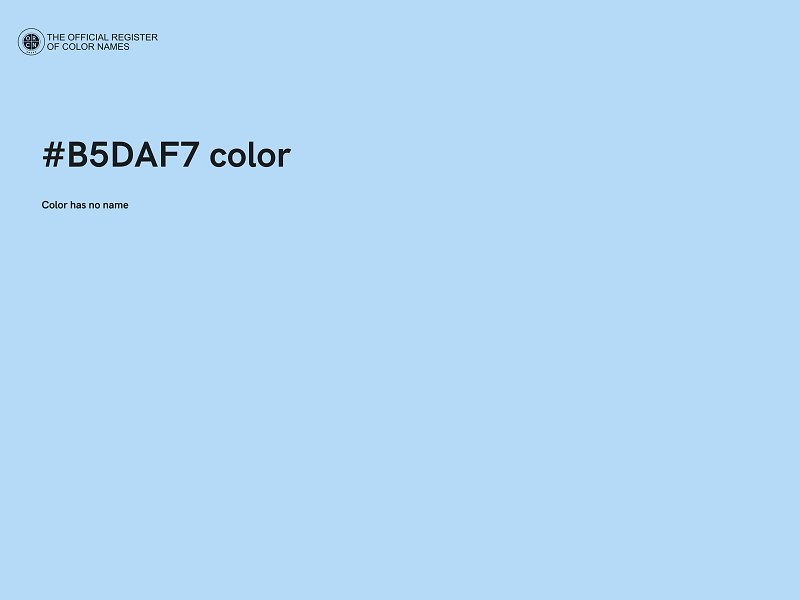 #B5DAF7 color image