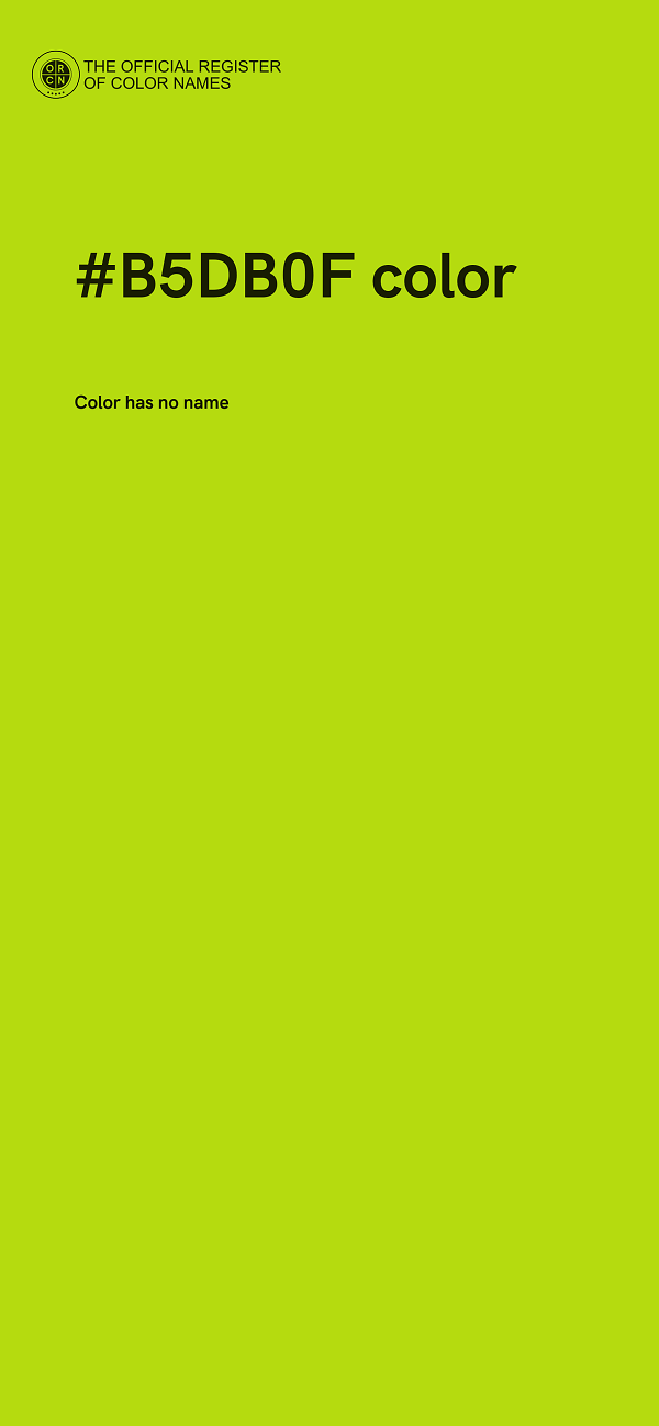 #B5DB0F color image