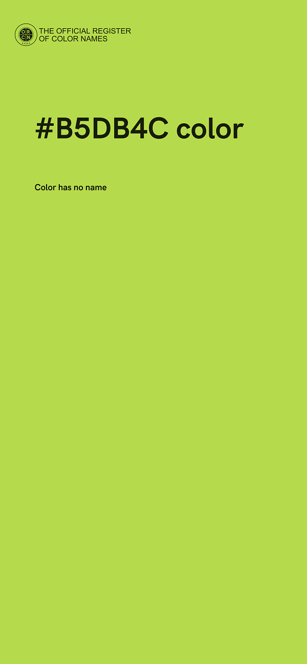 #B5DB4C color image