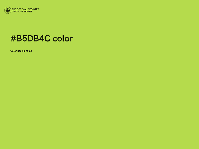 #B5DB4C color image