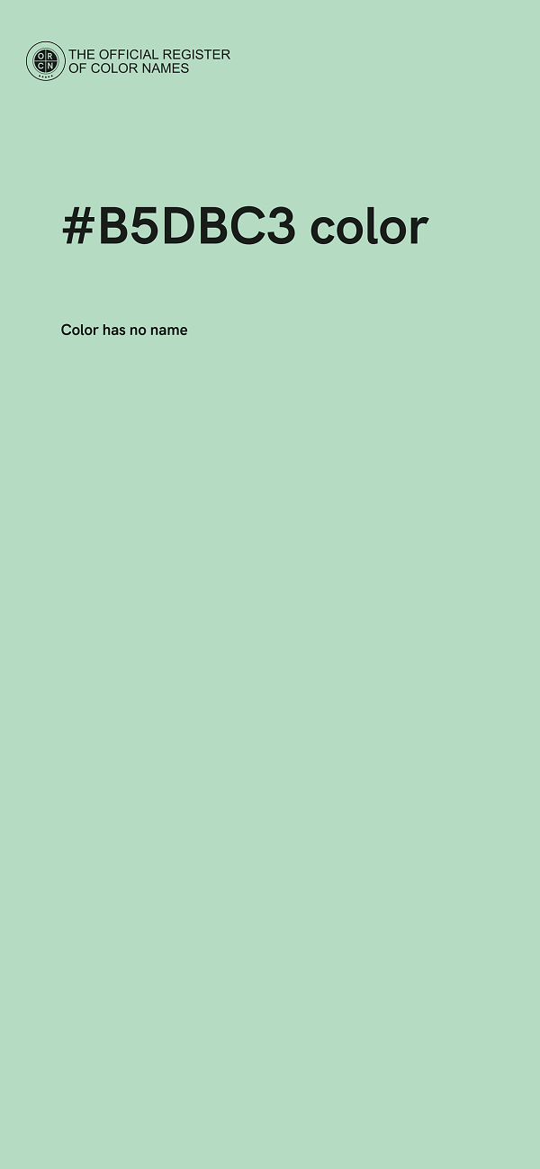 #B5DBC3 color image