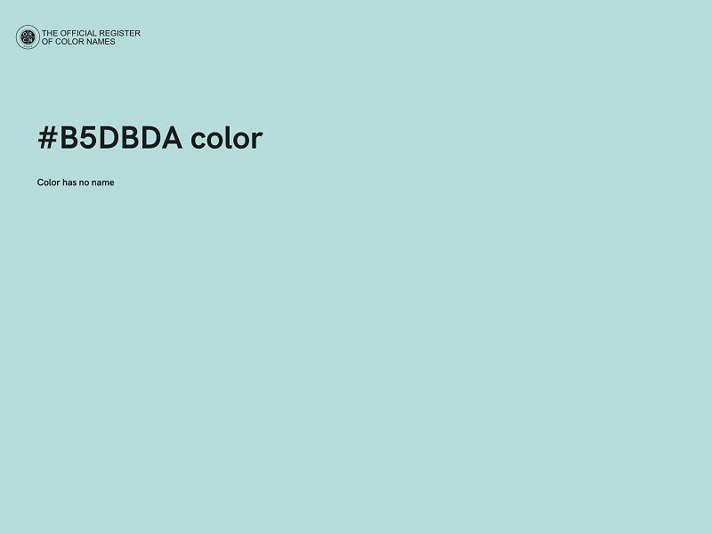 #B5DBDA color image