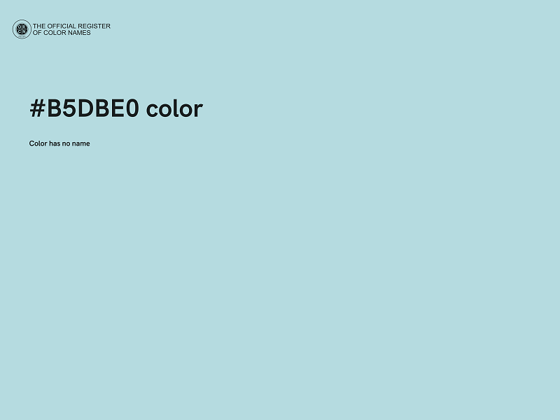 #B5DBE0 color image