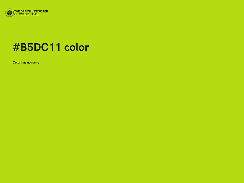 #B5DC11 color image