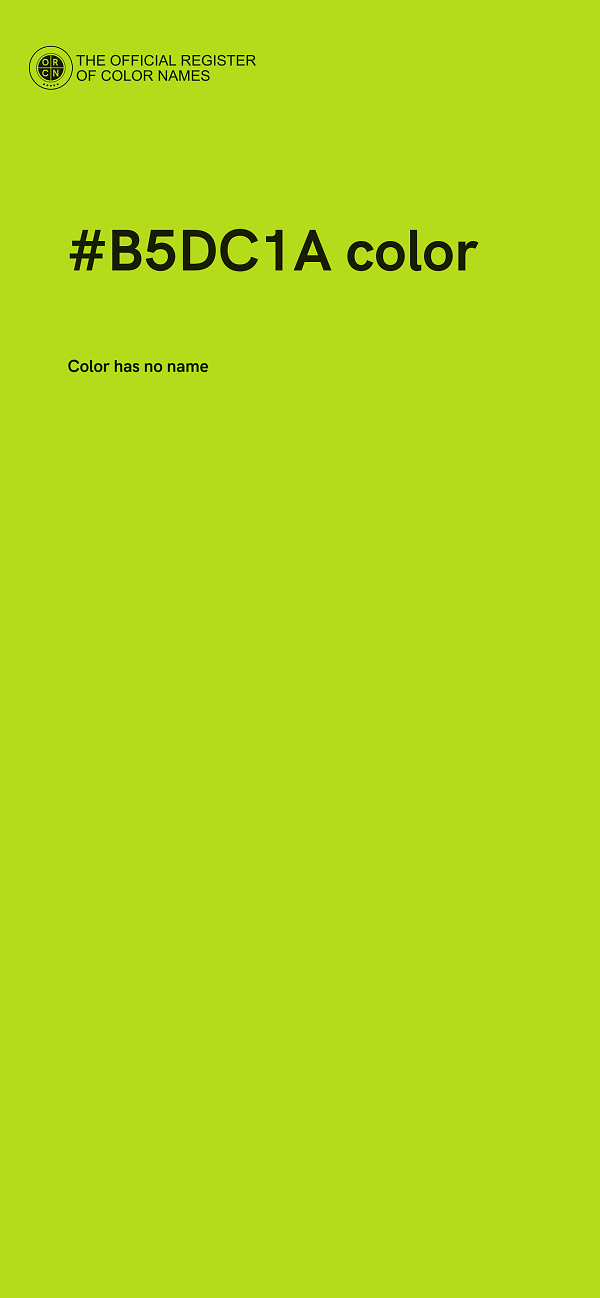 #B5DC1A color image