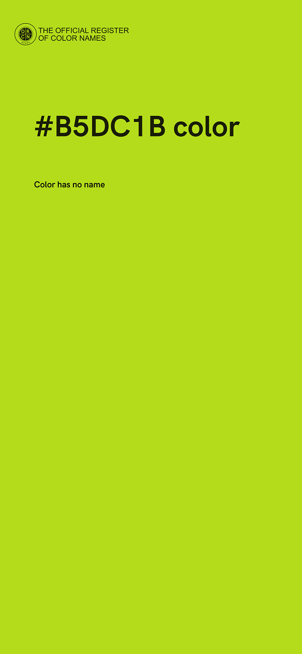 #B5DC1B color image