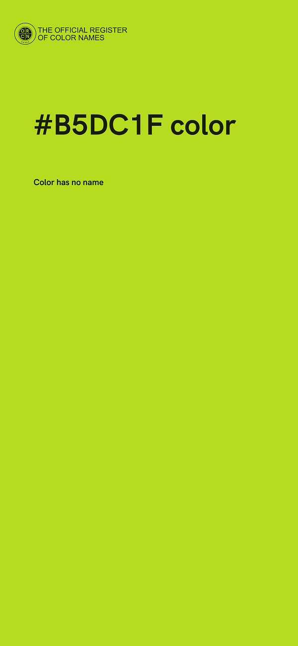 #B5DC1F color image