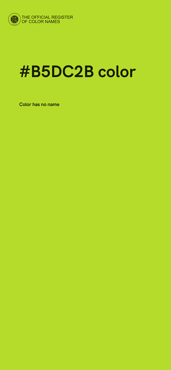 #B5DC2B color image