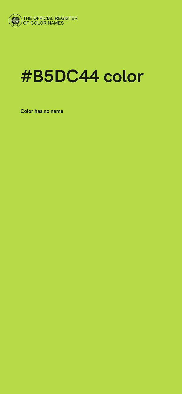 #B5DC44 color image