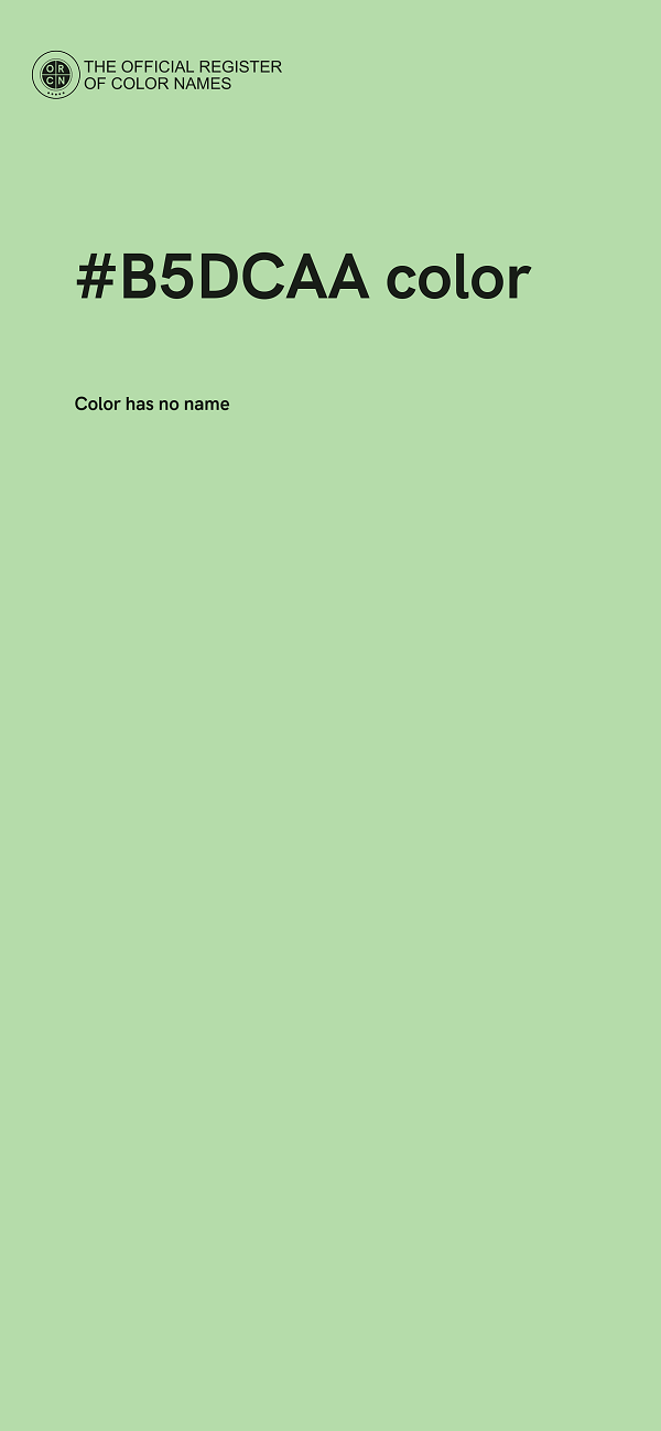 #B5DCAA color image