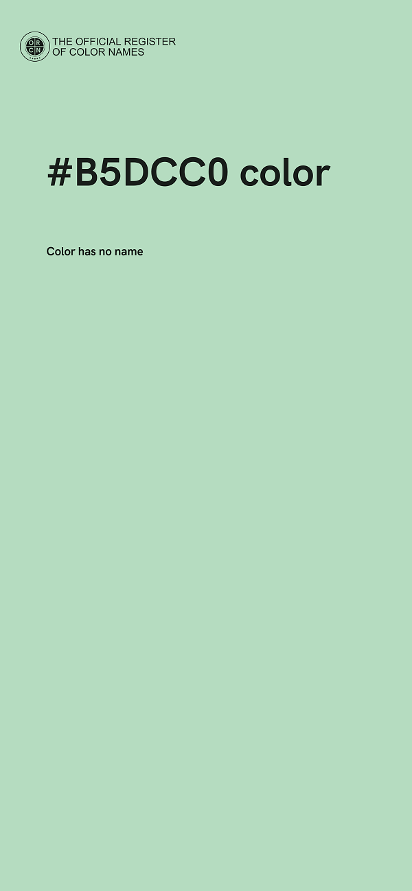 #B5DCC0 color image