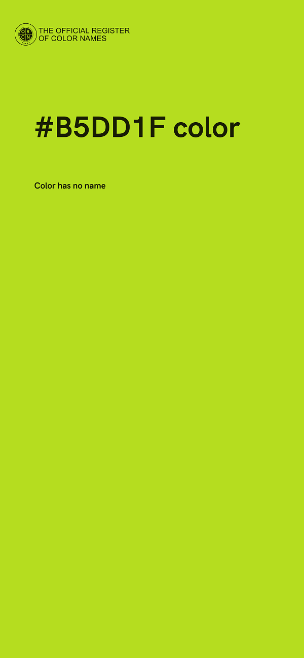 #B5DD1F color image