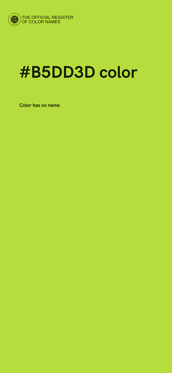 #B5DD3D color image