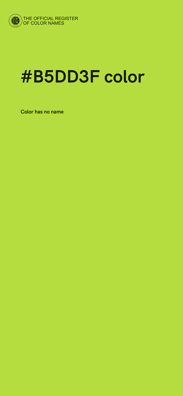 #B5DD3F color image