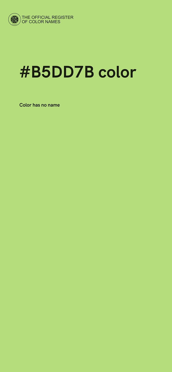 #B5DD7B color image