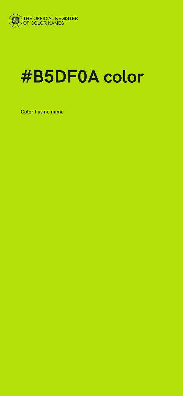#B5DF0A color image