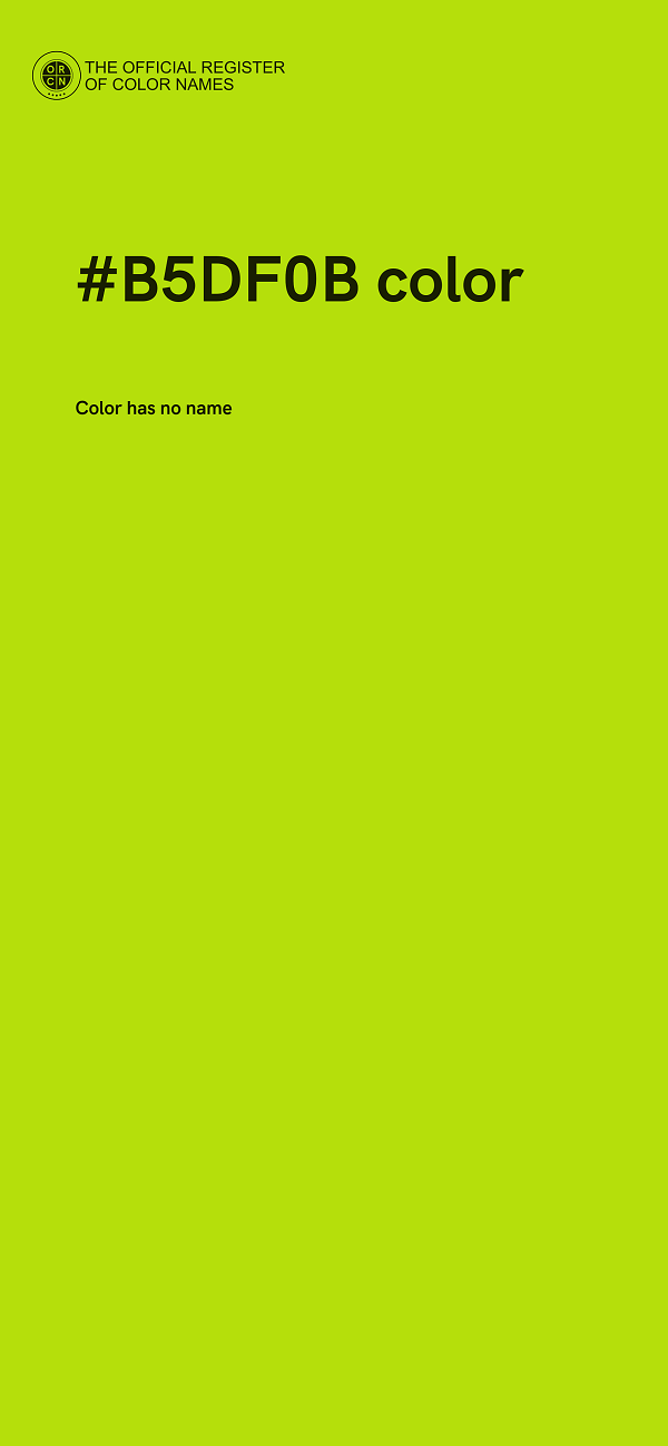 #B5DF0B color image