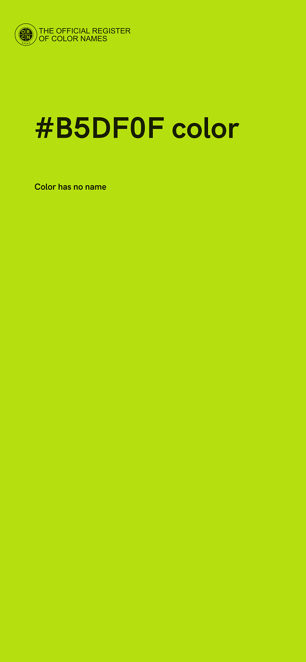 #B5DF0F color image