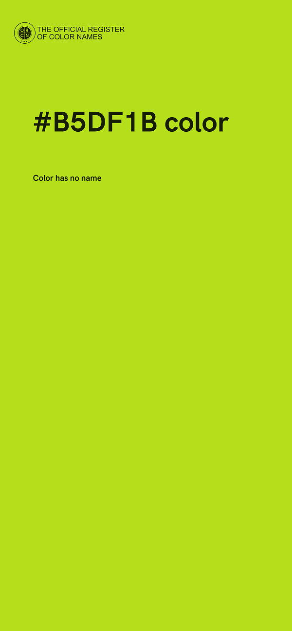#B5DF1B color image