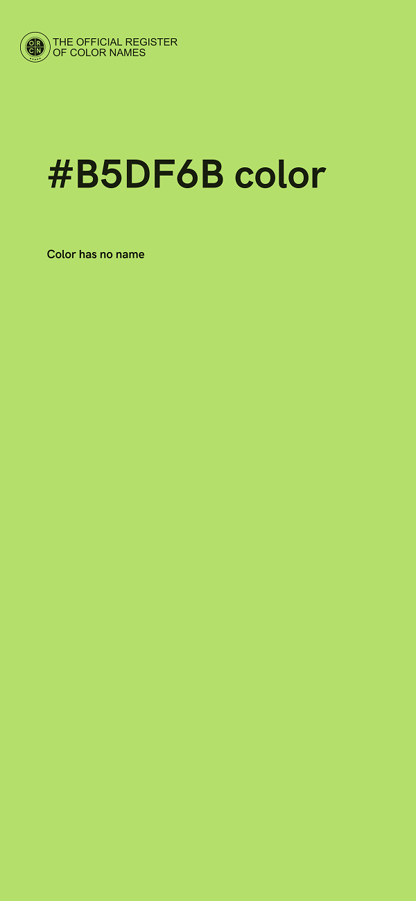 #B5DF6B color image