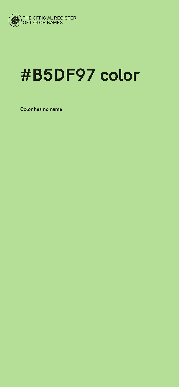 #B5DF97 color image