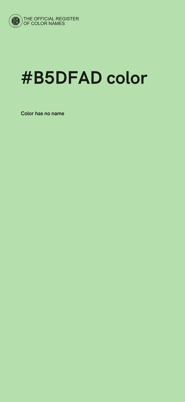 #B5DFAD color image