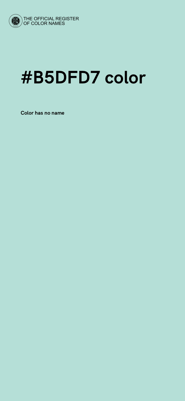 #B5DFD7 color image
