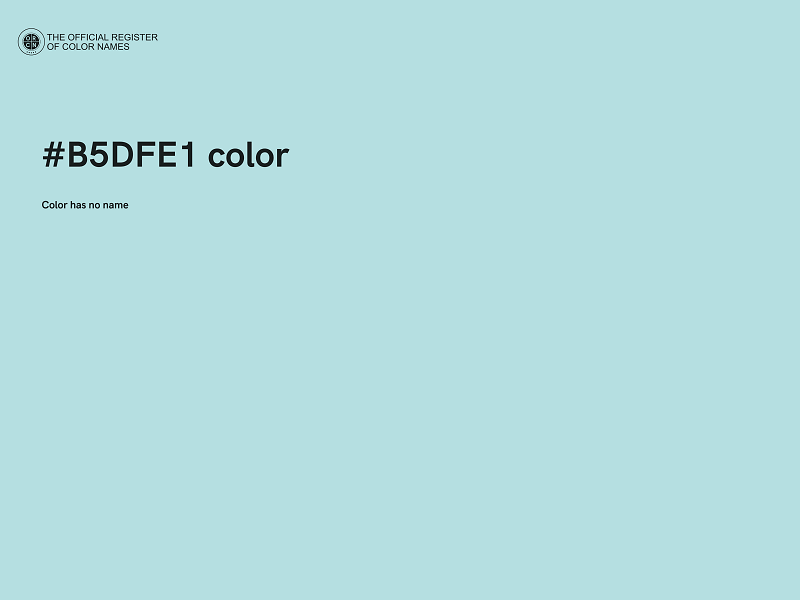 #B5DFE1 color image
