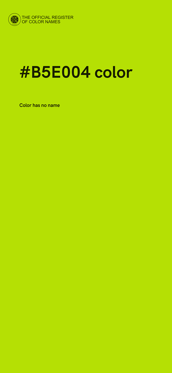 #B5E004 color image
