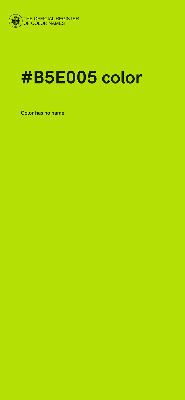 #B5E005 color image