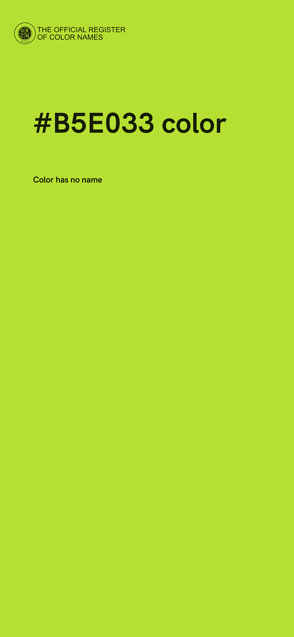 #B5E033 color image