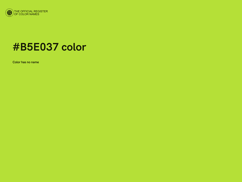 #B5E037 color image