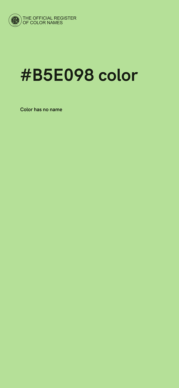 #B5E098 color image