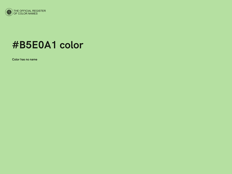 #B5E0A1 color image