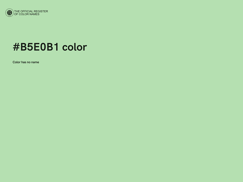 #B5E0B1 color image