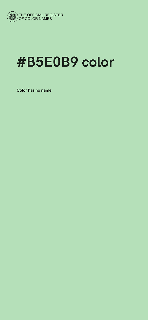 #B5E0B9 color image