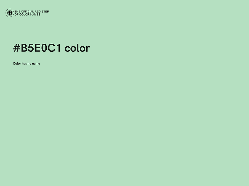 #B5E0C1 color image