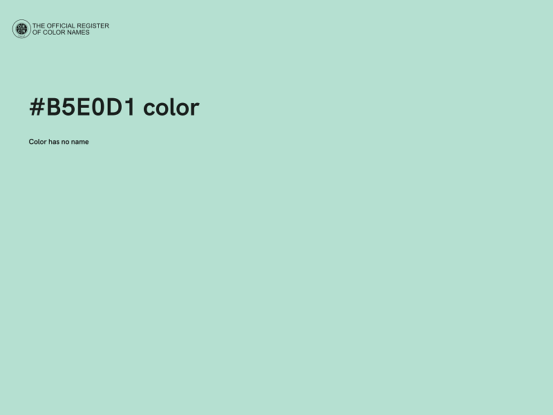 #B5E0D1 color image