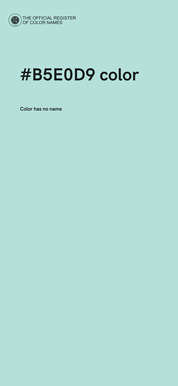 #B5E0D9 color image