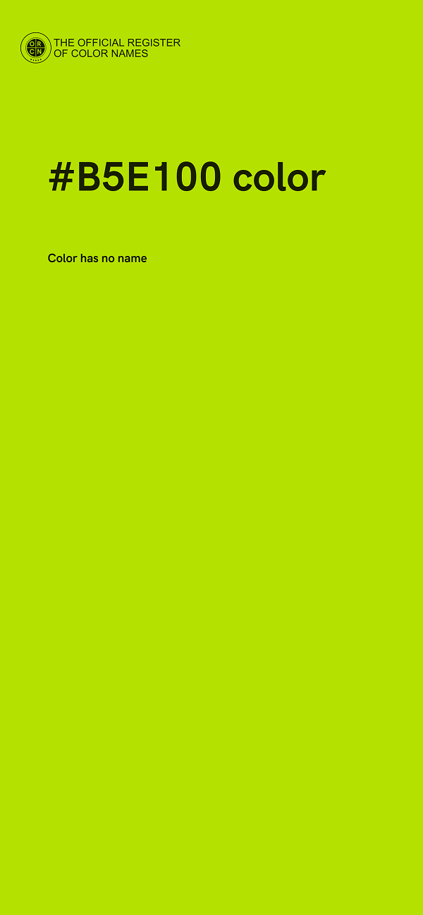 #B5E100 color image
