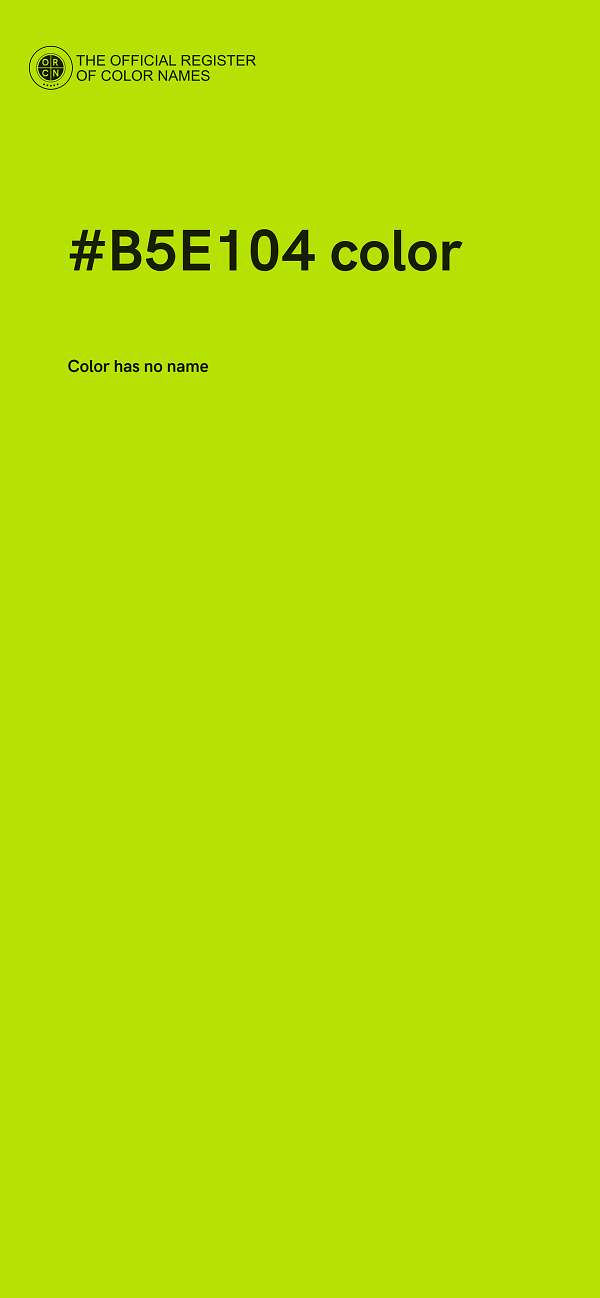 #B5E104 color image