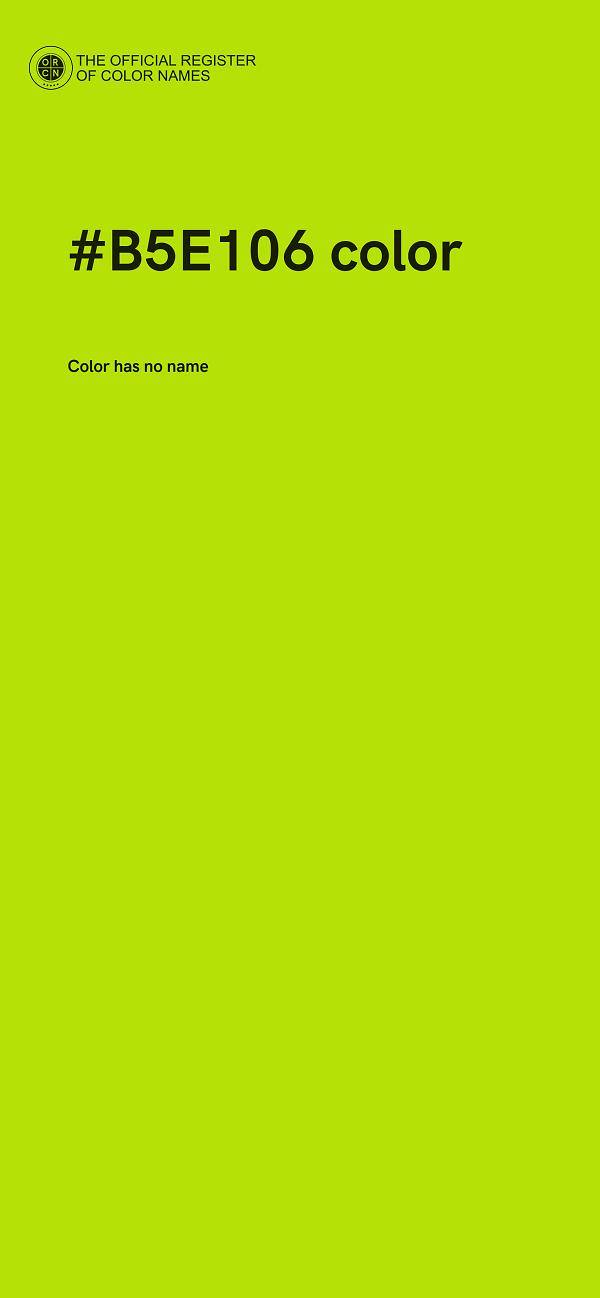 #B5E106 color image