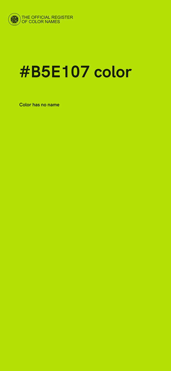 #B5E107 color image