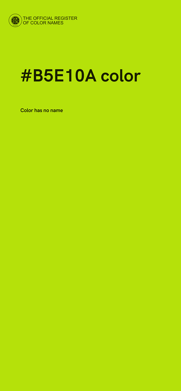 #B5E10A color image