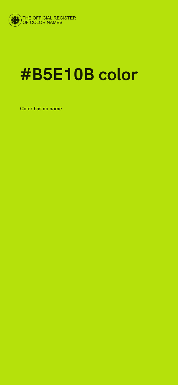 #B5E10B color image