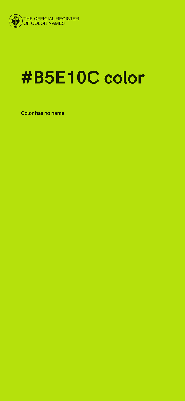 #B5E10C color image