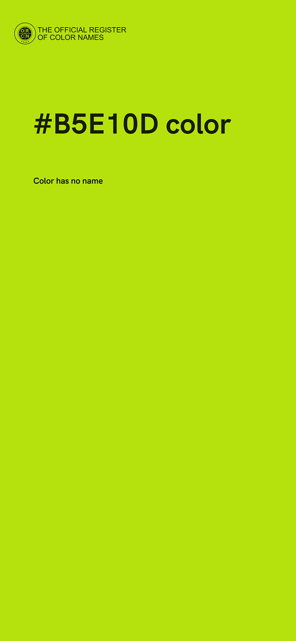 #B5E10D color image